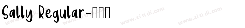 Sally Regular字体转换